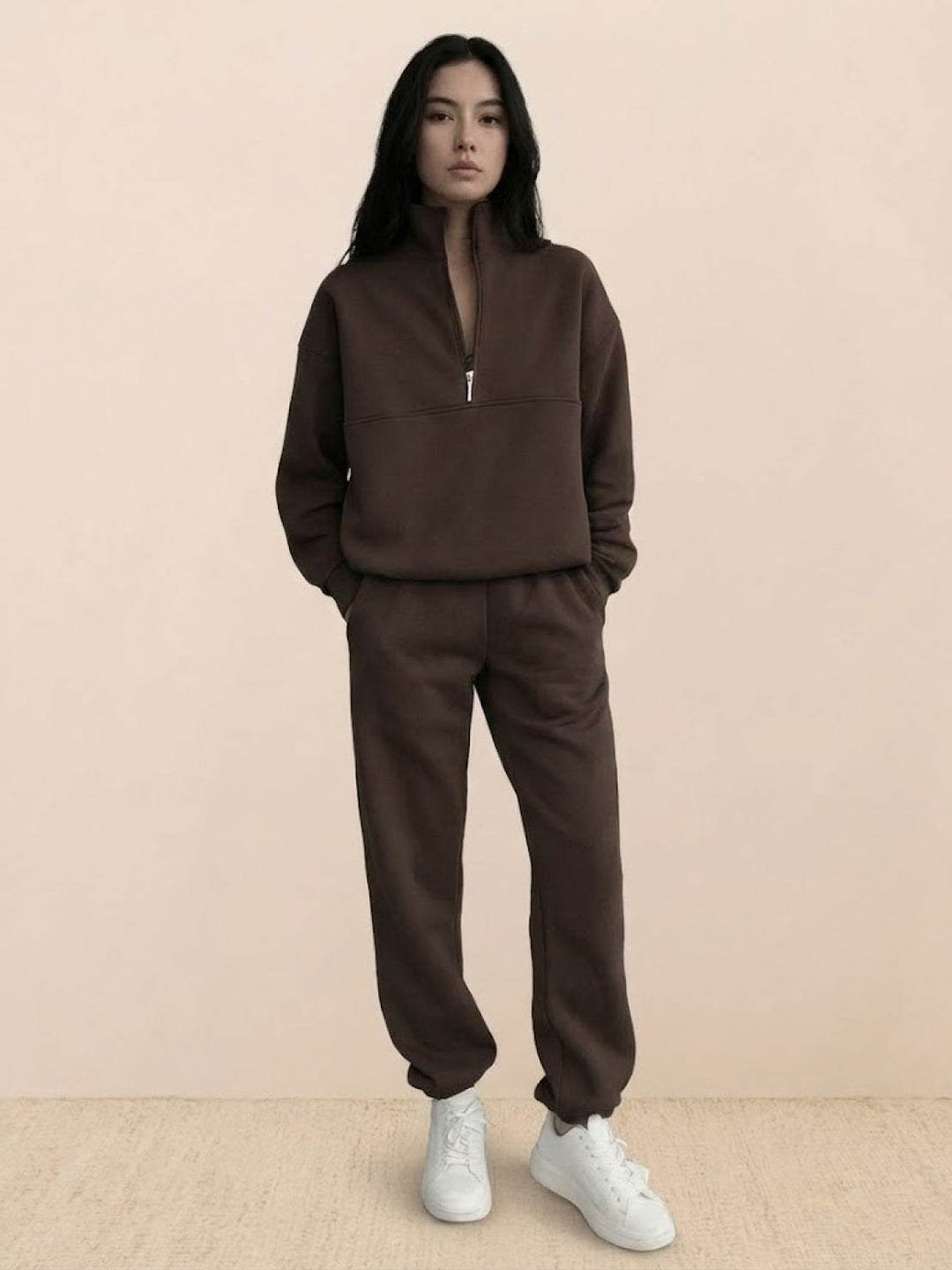 Dwuczęściowy komplet dresowy dla kobiet: bluza z kapturem i spodnie dresowe