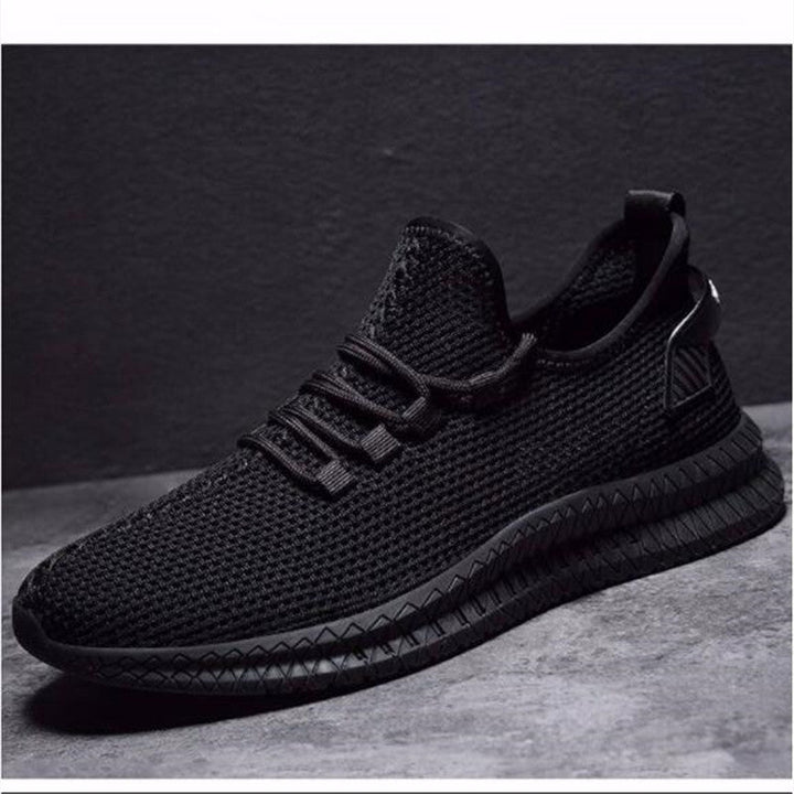 Męskie sneakersy sportowe z siateczką i elastyczną podeszwą