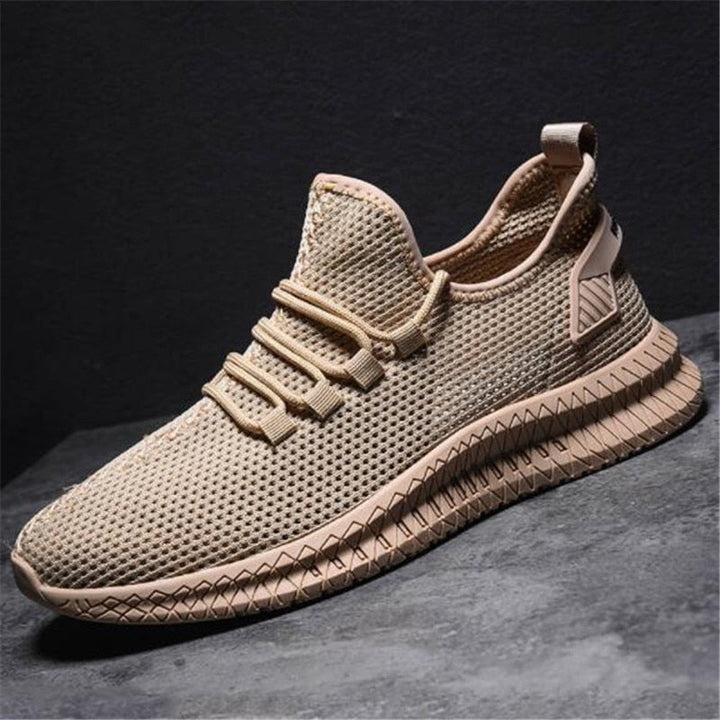Męskie sneakersy sportowe z siateczką i elastyczną podeszwą