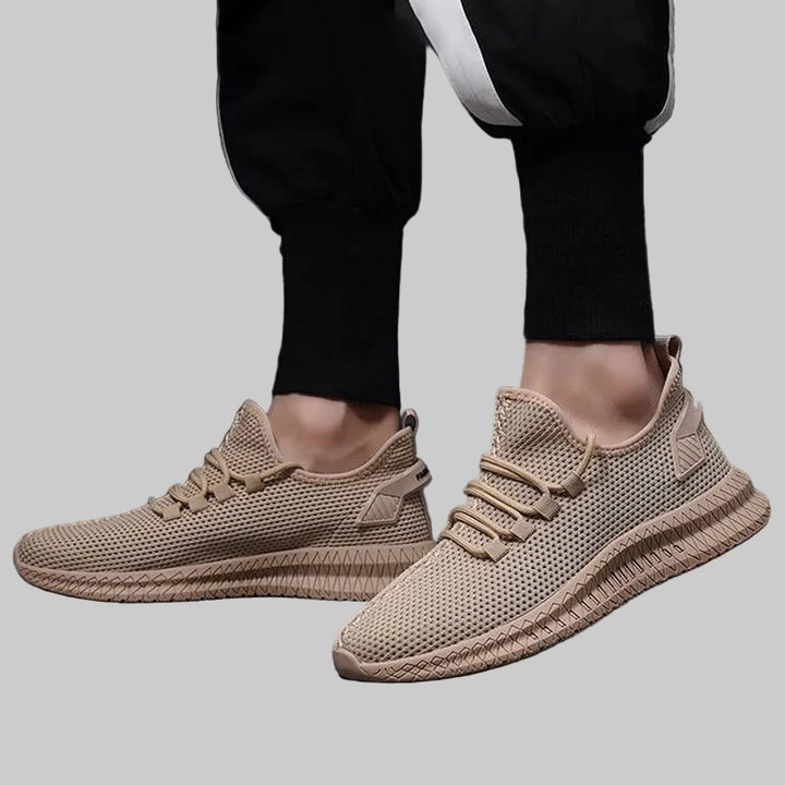 Męskie sneakersy sportowe z siateczką i elastyczną podeszwą