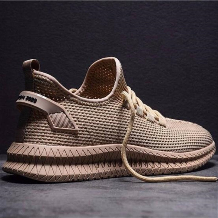 Męskie sneakersy sportowe z siateczką i elastyczną podeszwą