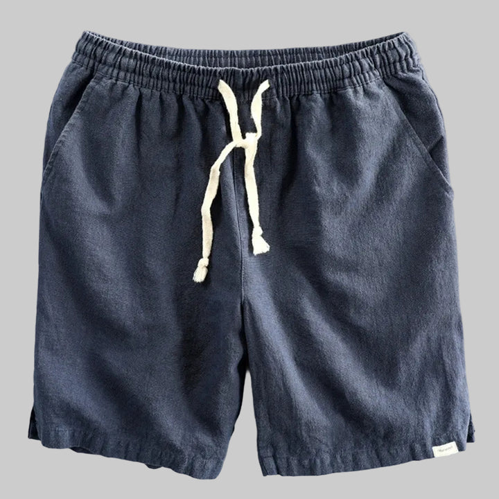 Męskie Szorty z Elastycznym Pasem i Troczkami w Stylu Japońskim